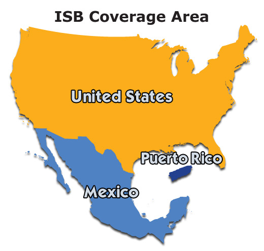 United States, Puerto Rico, Mexico